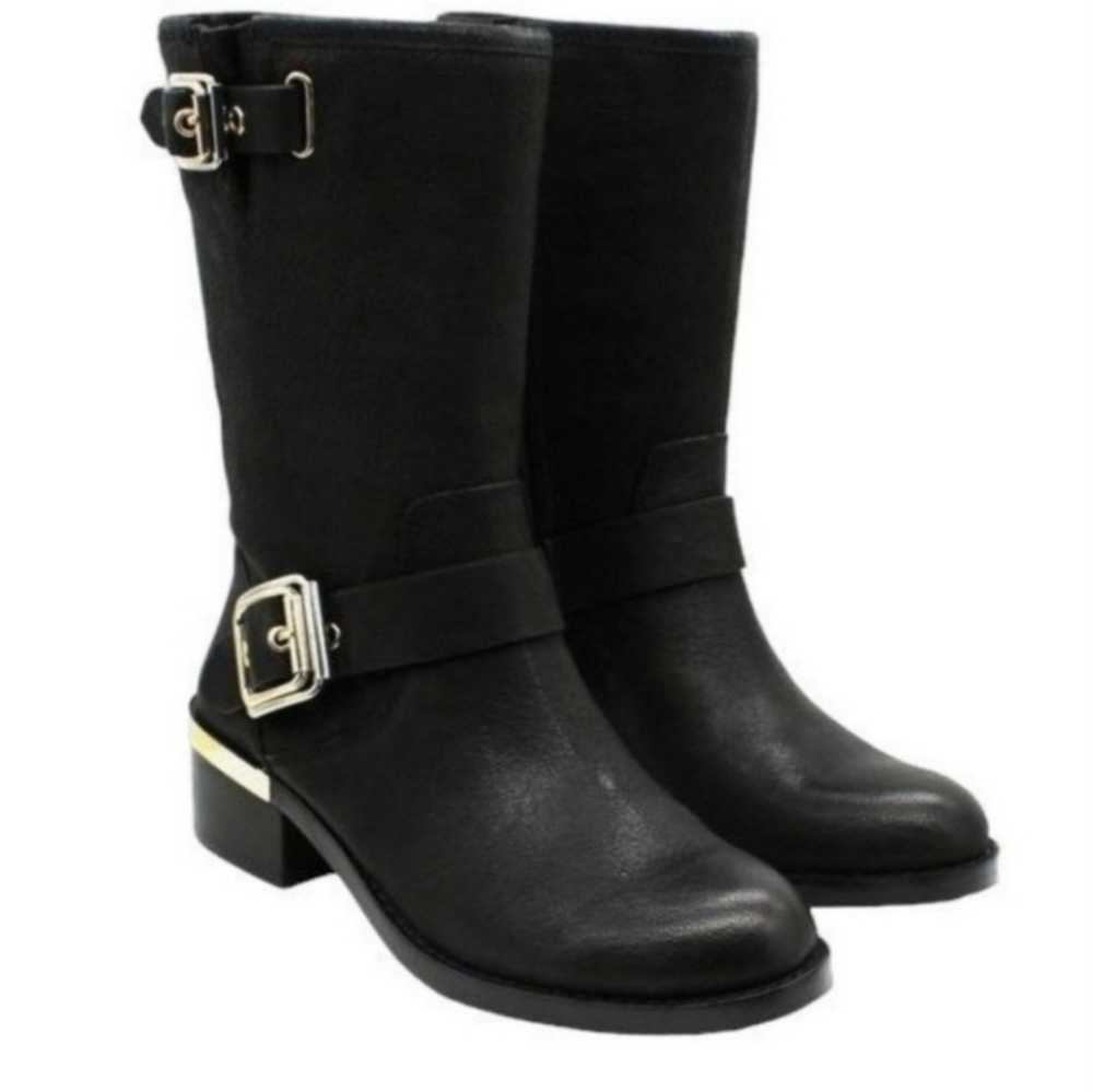 Vince Camuto Womens Moto Boots Black 8.5 - Picture 4 of 8